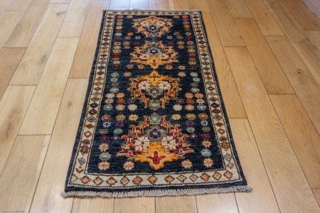 Hand-Knotted Chubi Rug From Afghanistan
