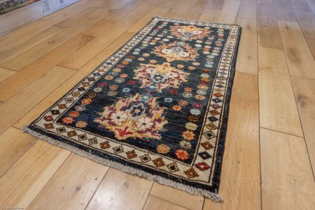Hand-Knotted Chubi Rug From Afghanistan