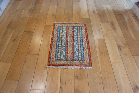Hand-Knotted Chubi Rug From Afghanistan
