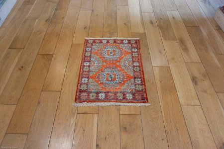 Hand-Knotted Chubi Rug From Afghanistan