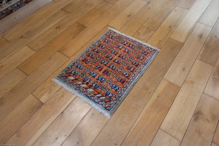 Hand-Knotted Chubi Rug From Afghanistan