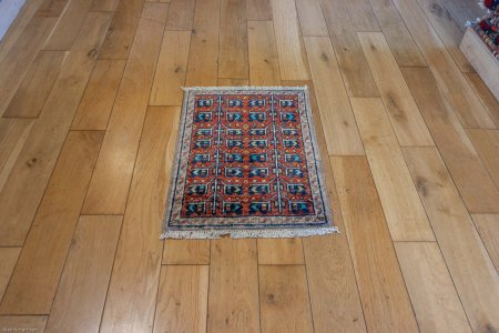 Hand-Knotted Chubi Rug From Afghanistan