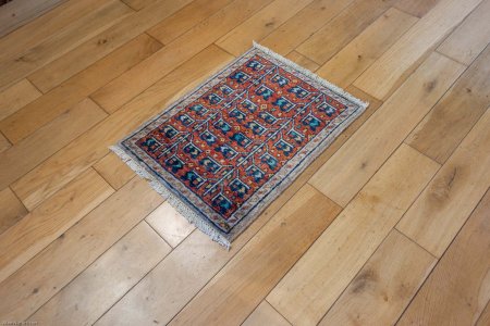 Hand-Knotted Chubi Rug From Afghanistan