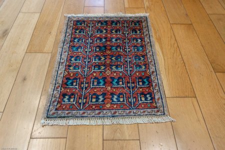 Hand-Knotted Chubi Rug From Afghanistan