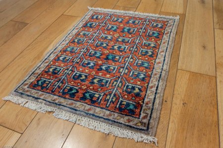 Hand-Knotted Chubi Rug From Afghanistan