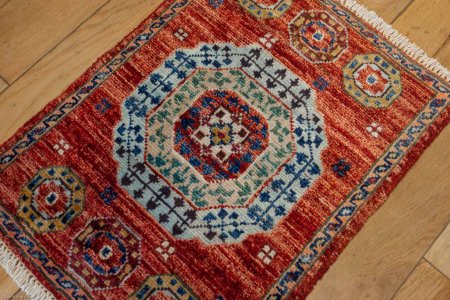 Hand-Knotted Chubi Rug From Afghanistan