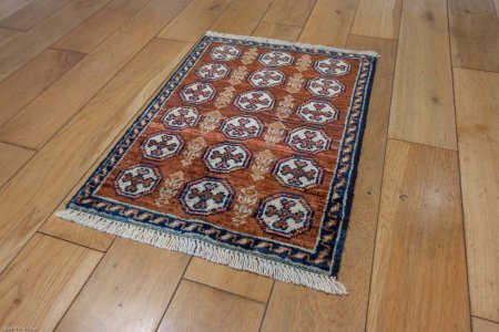 Hand-Knotted Chubi Rug From Afghanistan