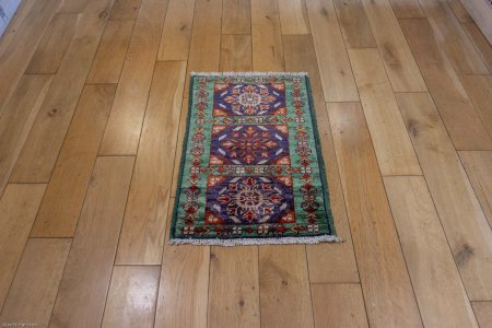 Hand-Knotted Chubi Rug From Afghanistan