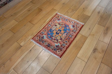 Hand-Knotted Chubi Rug From Afghanistan