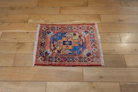 Hand-Knotted Chubi Rug From Afghanistan