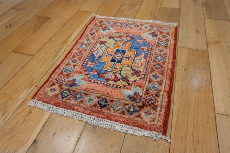 Hand-Knotted Chubi Rug From Afghanistan