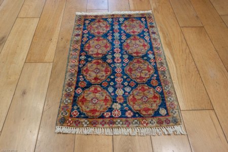 Hand-Knotted Chubi Rug From Afghanistan