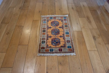 Hand-Knotted Chubi Rug From Afghanistan
