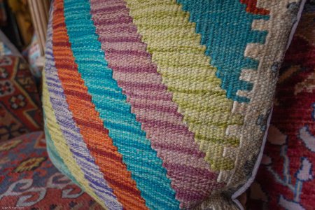 Hand-Made Mazar Cushion From Afghanistan