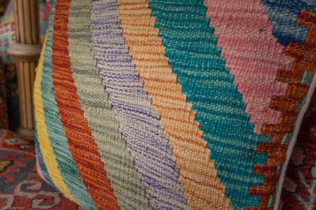 Hand-Made Mazar Cushion From Afghanistan