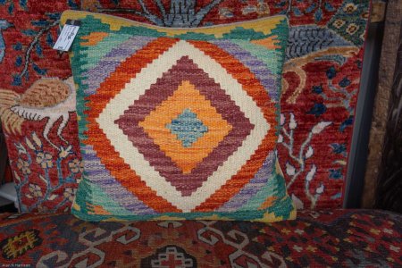 Hand-Made Mazar Cushion From Afghanistan