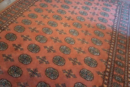 Hand-Knotted Bokhara Rug From Pakistan