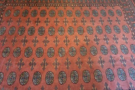 Hand-Knotted Bokhara Rug From Pakistan