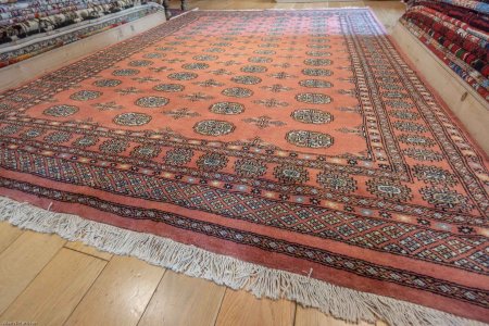 Hand-Knotted Bokhara Rug From Pakistan