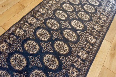 Hand-Knotted Bokhara Runner From Pakistan