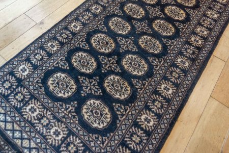 Hand-Knotted Bokhara Runner From Pakistan