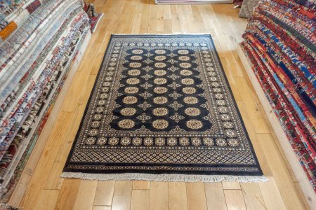 Hand-Knotted Bokhara Rug From Pakistan