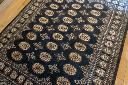 Hand-Knotted Bokhara Rug From Pakistan