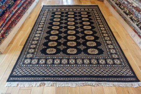 Hand-Knotted Bokhara Rug From Pakistan