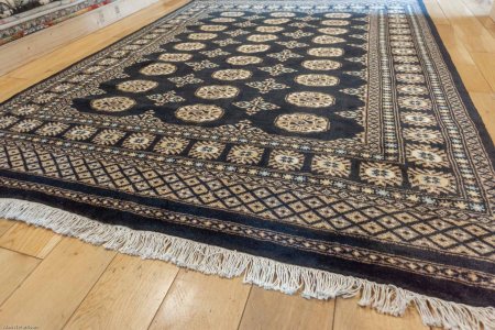 Hand-Knotted Bokhara Rug From Pakistan