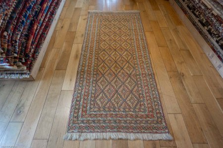 Hand-Knotted Fine Mushwani Runner From Afghanistan
