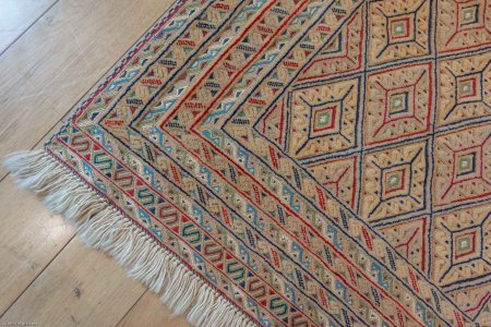 Hand-Knotted Fine Mushwani Runner From Afghanistan
