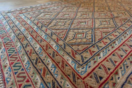 Hand-Knotted Fine Mushwani Runner From Afghanistan