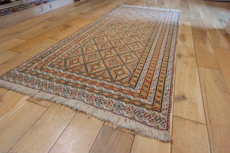 Hand-Knotted Fine Mushwani Runner From Afghanistan