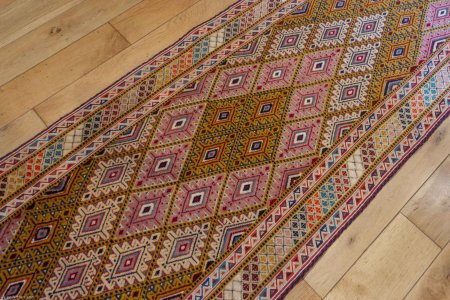 Hand-Knotted Fine Mushwani Runner From Afghanistan