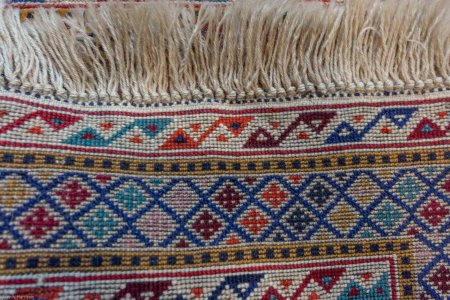 Hand-Knotted Fine Mushwani Runner From Afghanistan
