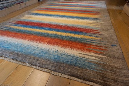 Hand-Knotted Loribaft Rug From Afghanistan