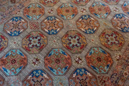 Hand-Knotted Ersari Rug From Pakistan