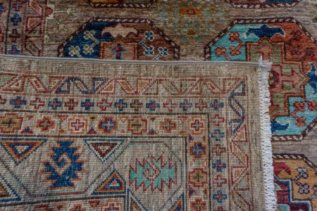 Hand-Knotted Ersari Rug From Pakistan