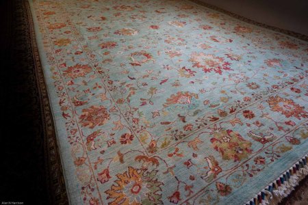 Hand-Knotted Sultanabad Rug From Afghanistan