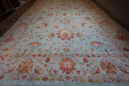 Hand-Knotted Sultanabad Rug From Afghanistan