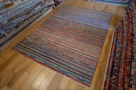 Hand-Knotted Berber Natural Rug From Afghanistan