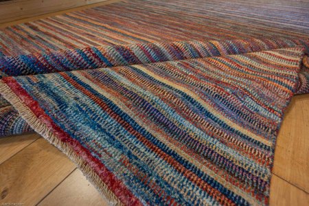 Hand-Knotted Berber Natural Rug From Afghanistan