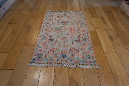 Hand-Knotted Sultanabad Rug From Afghanistan