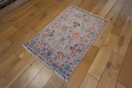 Hand-Knotted Sultanabad Rug From Afghanistan