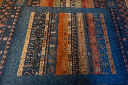 Hand-Knotted Loribaft Rug From Afghanistan