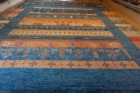 Hand-Knotted Loribaft Rug From Afghanistan