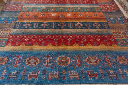 Hand-Knotted Loribaft Rug From Afghanistan