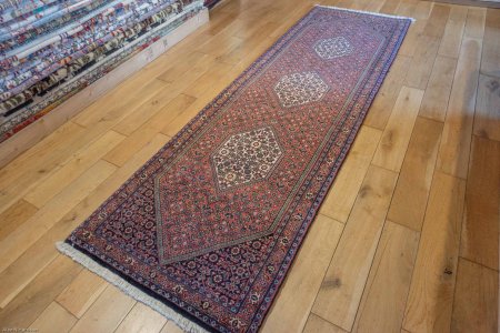 Hand-Knotted Bidjar Runner From Iran (Persian)