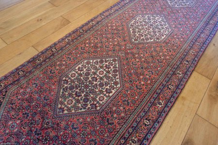 Hand-Knotted Bidjar Runner From Iran (Persian)