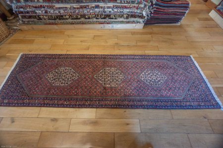 Hand-Knotted Bidjar Runner From Iran (Persian)